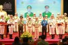 Ảnh: Đồng chí Đại úy Trương Hoàng Tài - Phó Trưởng CA xã Phước Hòa ( Hàng trước thứ 4 từ trái qua) tại lễ vinh danh.