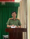 Đồng chí Đại tá Ngô Cự Vinh - Phó Giám đốc phát biểu chỉ đạo tại Hội nghị.
