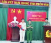 Giải nhất cuộc thi được trao cho Đại uý Nguyễn Lê Văn, Bí thư chi Bộ Công an xã Ân Hữu