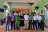 Tổ chức Ngày hội toàn dân bảo vệ ANTQ tại khu phố kết nghĩa Hiệp Hà, thị trấn Vân Canh, huyện Vân Canh.