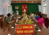 Chủ tịch UBND huyện Vân Canh gặp mặt nữ cán bộ, chiến sĩ Công an huyện nhân kỷ niệm 114 năm Ngày Quốc tế Phụ nữ (08/3/1910 – 08/3/2024) và 1984 năm Khởi nghĩa Hai Bà Trưng.