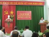 Đồng chí Nguyễn Viết Thảo, Chủ tịch thị trấn phát biểu chỉ đạo