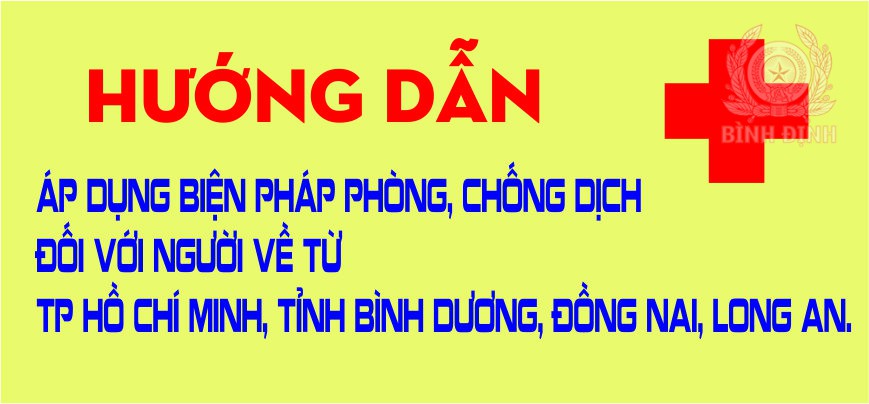 Áp dụng biện pháp phòng, chống dịch đối với người về từ TP Hồ Chí Minh, tỉnh Bình Dương, Đồng Nai, Long An.