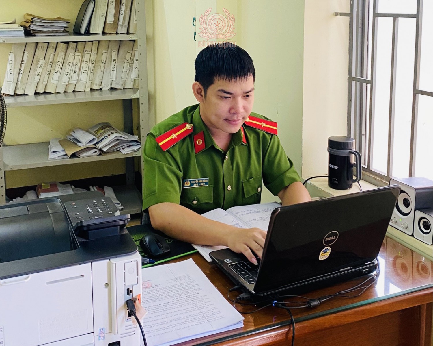 Thiếu úy Nguyễn Đình Đăng.