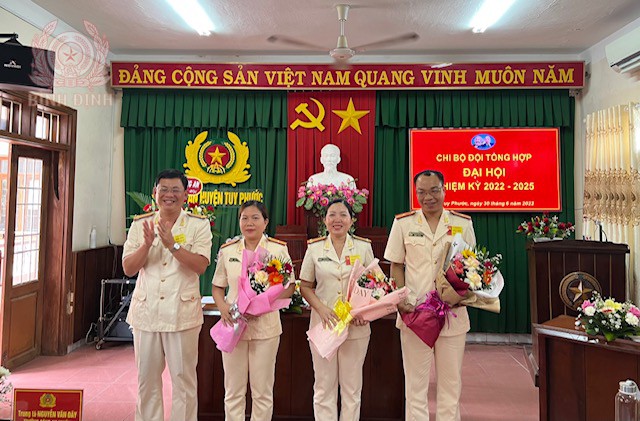 CA Tuy Phước: Chi bộ Đội Tổng hợp tổ chức Đại hội điểm