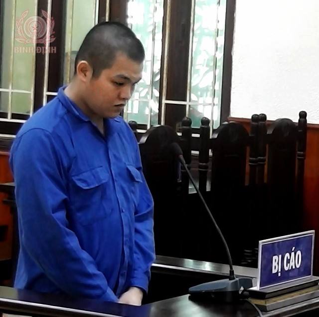 Bị cáo Từ Minh Thiên tại phiên tòa sơ thẩm