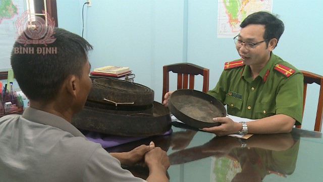 Công an huyện Vân Canh làm rõ vụ trộm cồng chiêng ở làng đồng bào dân tộc thiểu số