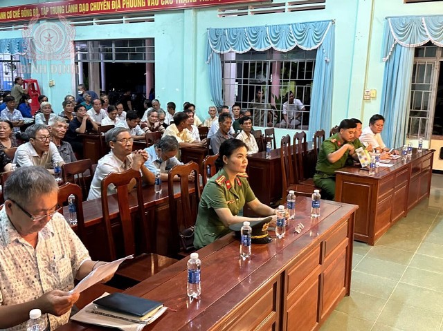 Công an phường Đập Đá, thị xã An Nhơn phát động phòng trào toàn dân bảo vệ ANTQ năm 2023.