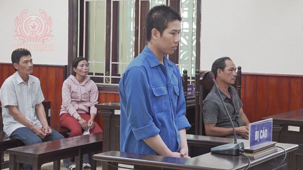 Bị cáo Cao Vũ Cầu tại phiên tòa sơ thẩm.