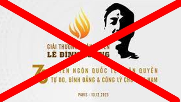 Lại nhạo báng giá trị nhân quyền bằng thủ đoạn rêu rao “giải thưởng”.