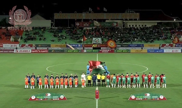Bảo đảm an ninh, an toàn trận bóng đá giữa CLB Merryland Quy Nhơn Bình Định và CLB Thể Công Viettel.