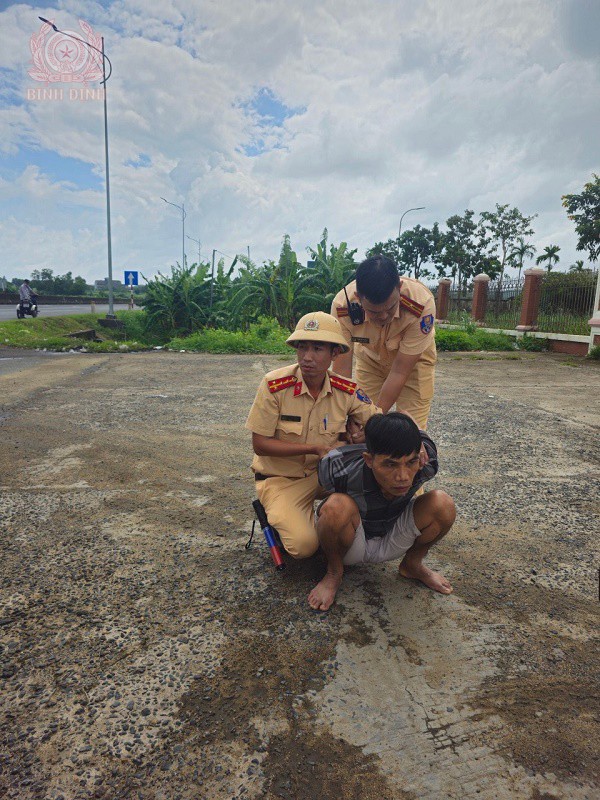 Ảnh: Đối tượng Nguyễn Quang Kiều bị bắt.