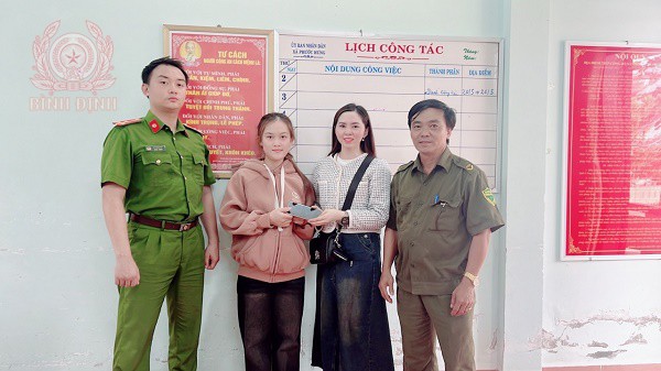 Người dân gửi thư cảm ơn Công an xã Phước Hưng, huyện Tuy Phước nhanh chóng tìm được tài sản bị đánh rơi.