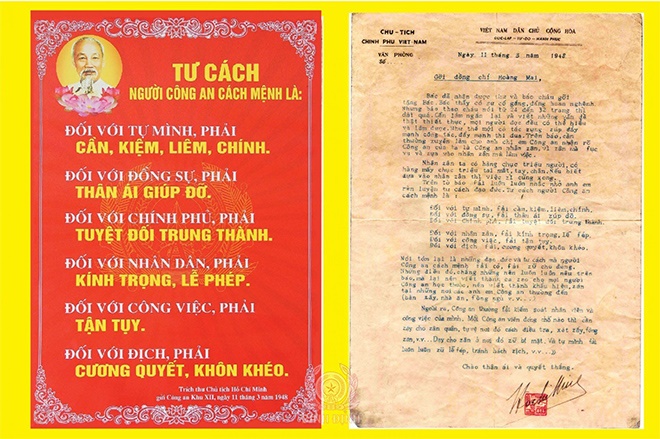 Xây dựng lực lượng Công an tỉnh trong sạch, vững mạnh theo Sáu điều Bác Hồ dạy.